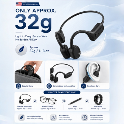 ⚡ 50K+ SOLD! Almost Gone-🔥Still Struggling to Hear Clearly? Brand-new Bone Conduction Smart Hearing Headphones