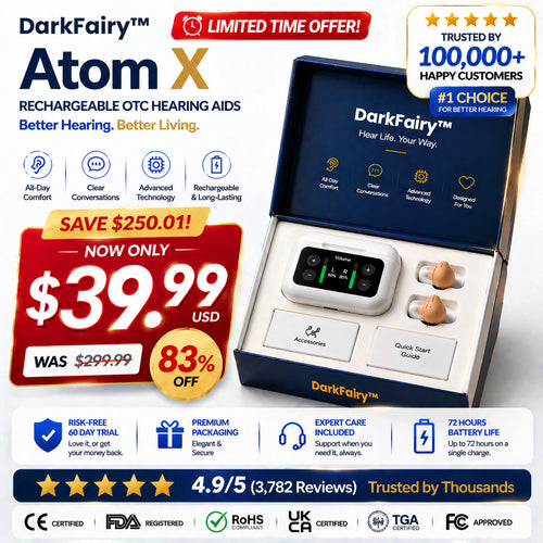 ⏰ Today Only! DarkFairy™ Atom X Smart Hearing Aids — Hear Clearly, Feel Confident Again❤️‍🔥